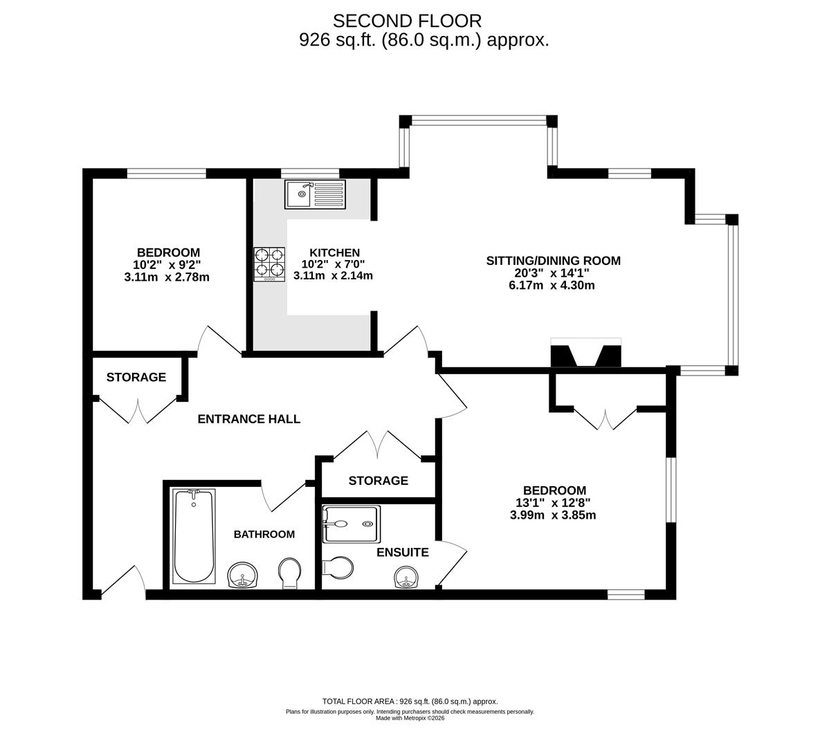 St George's Park, Burgess Hill floorplan