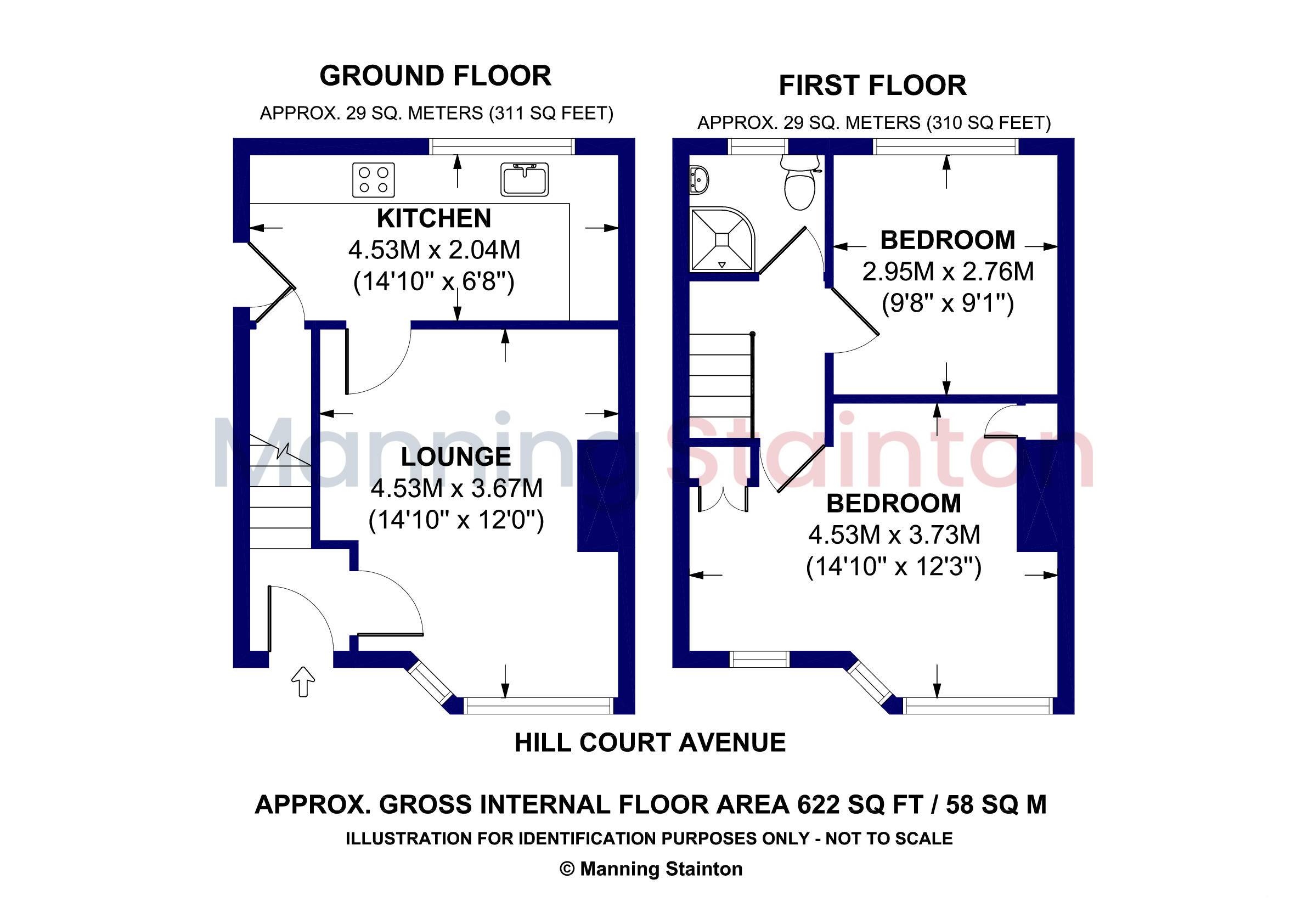 15, Hill Court Avenue, West Yorkshire floorplan