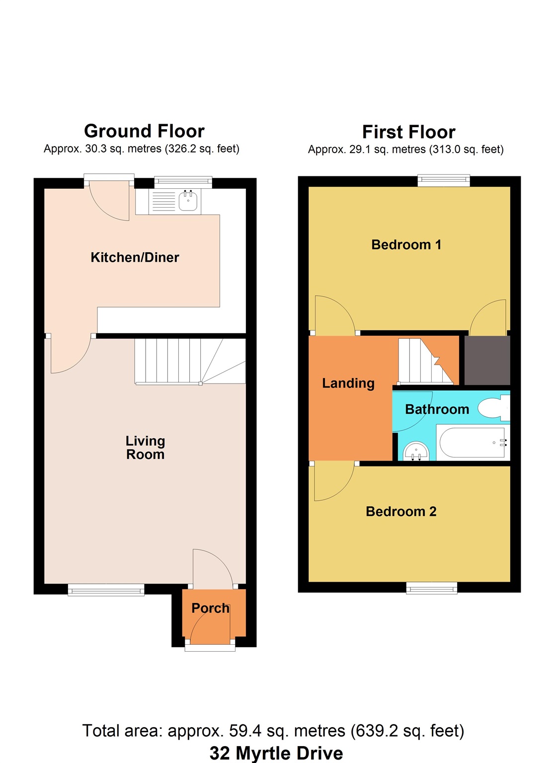 32, Myrtle Drive, Newport floorplan