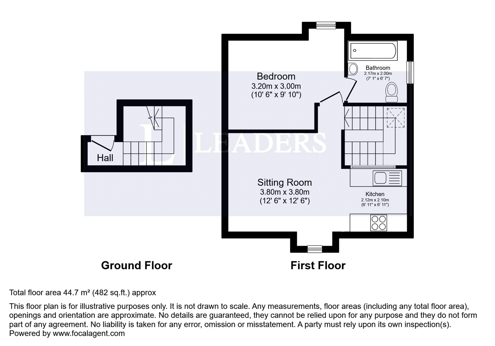 Flat 3, 6, St. Ronans Avenue, Hampshire floorplan