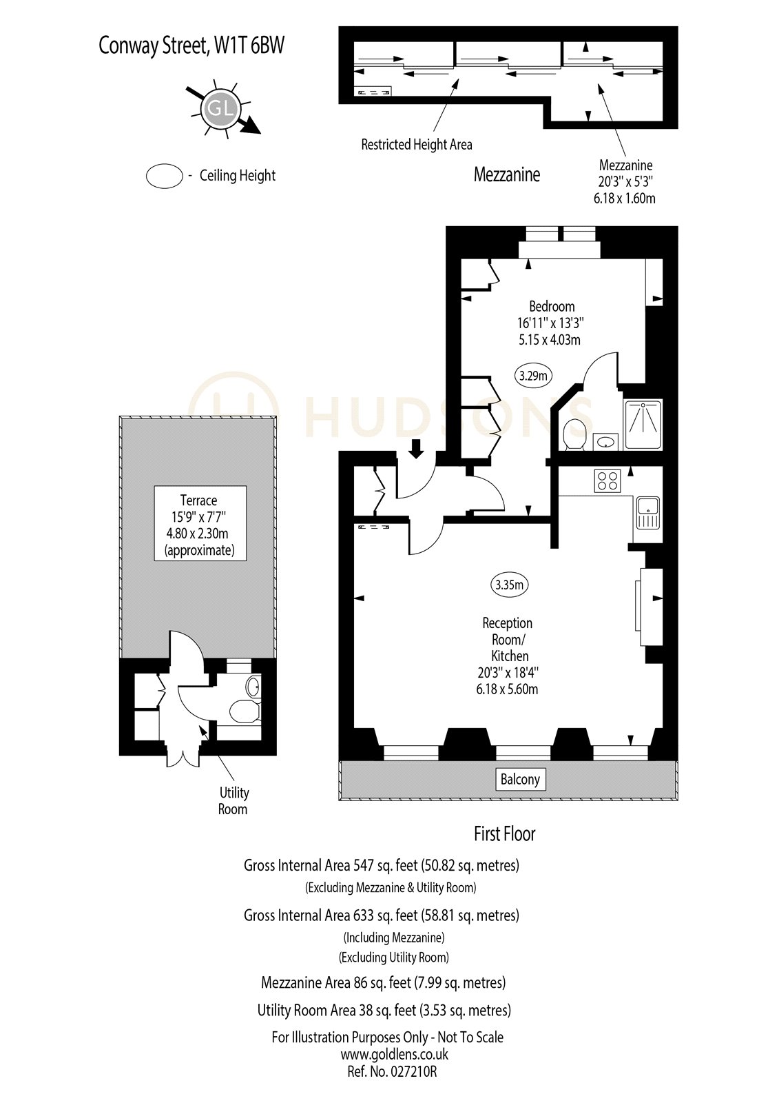 Flat B, 31, Conway Street, London floorplan