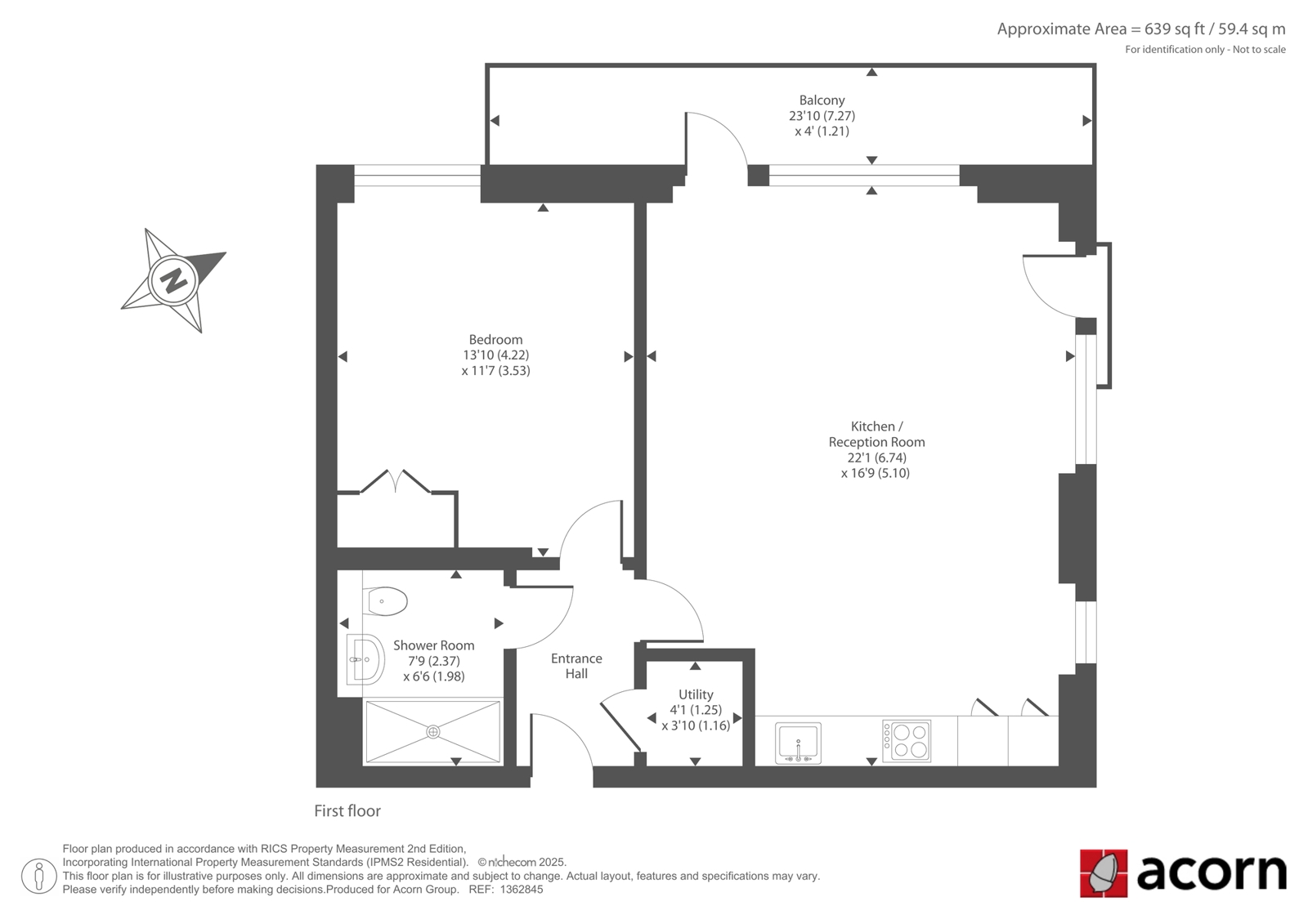 Flat 27, Alwen Court, 6, Pages Walk, London floorplan