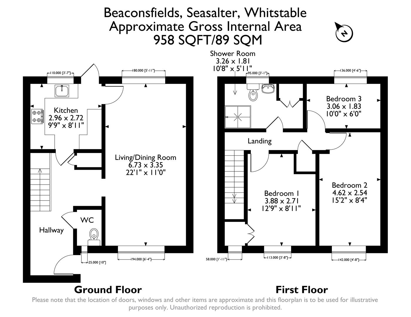 Beaconsfields, Whitstable floorplan