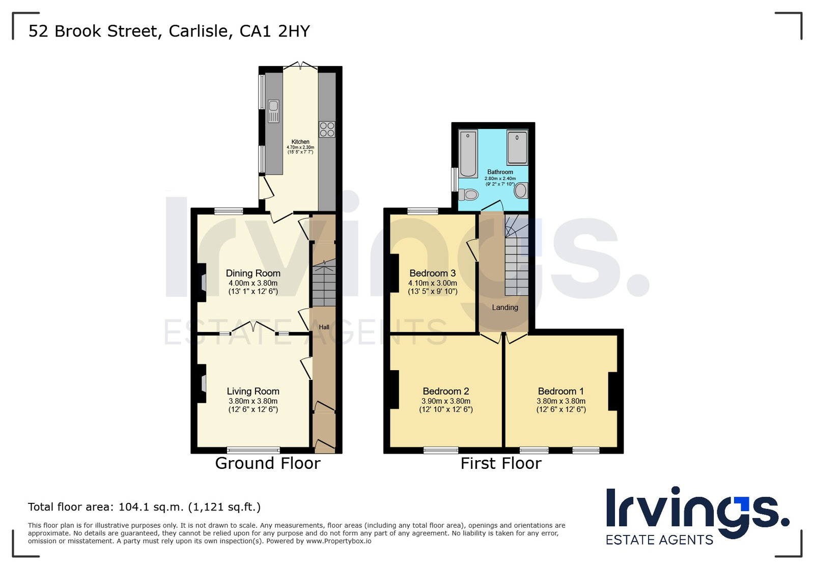 52, Brook Street, Carlisle floorplan