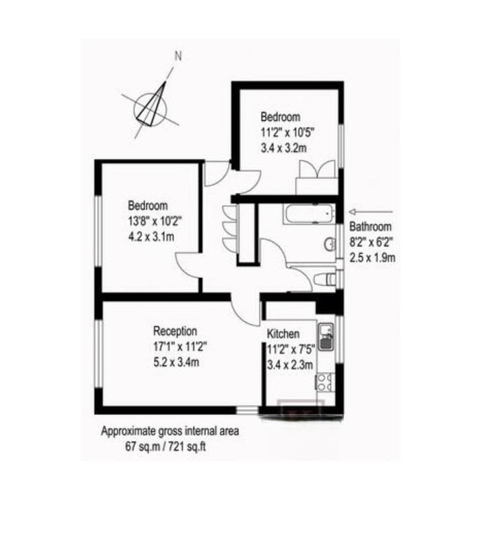 73, Laker Court, London floorplan
