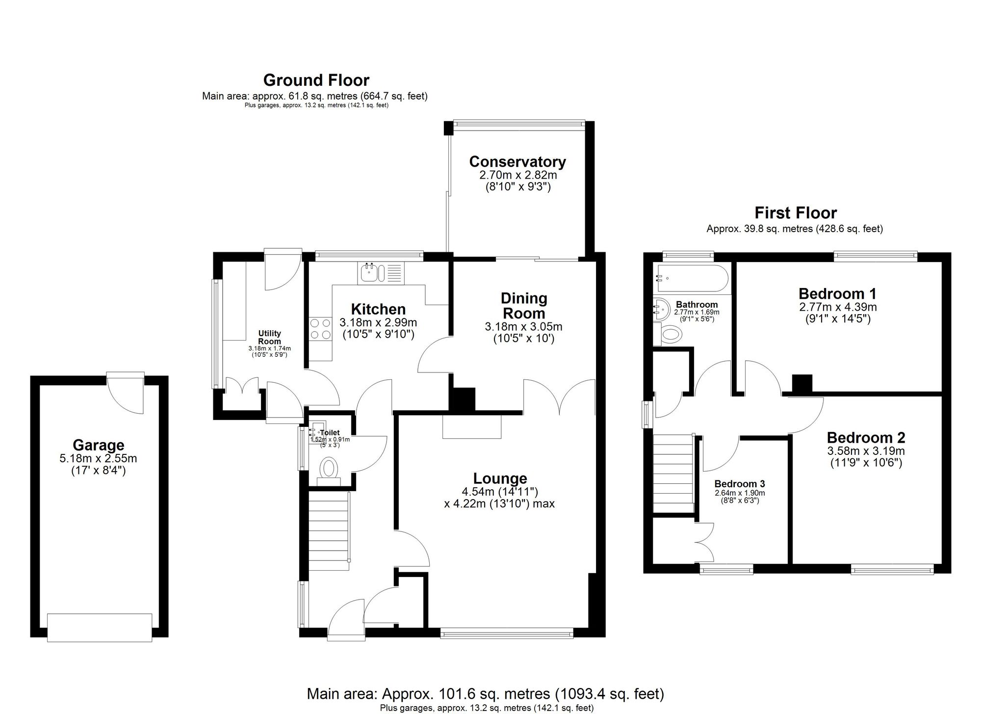 30 Bells Meadow, Royston floorplan