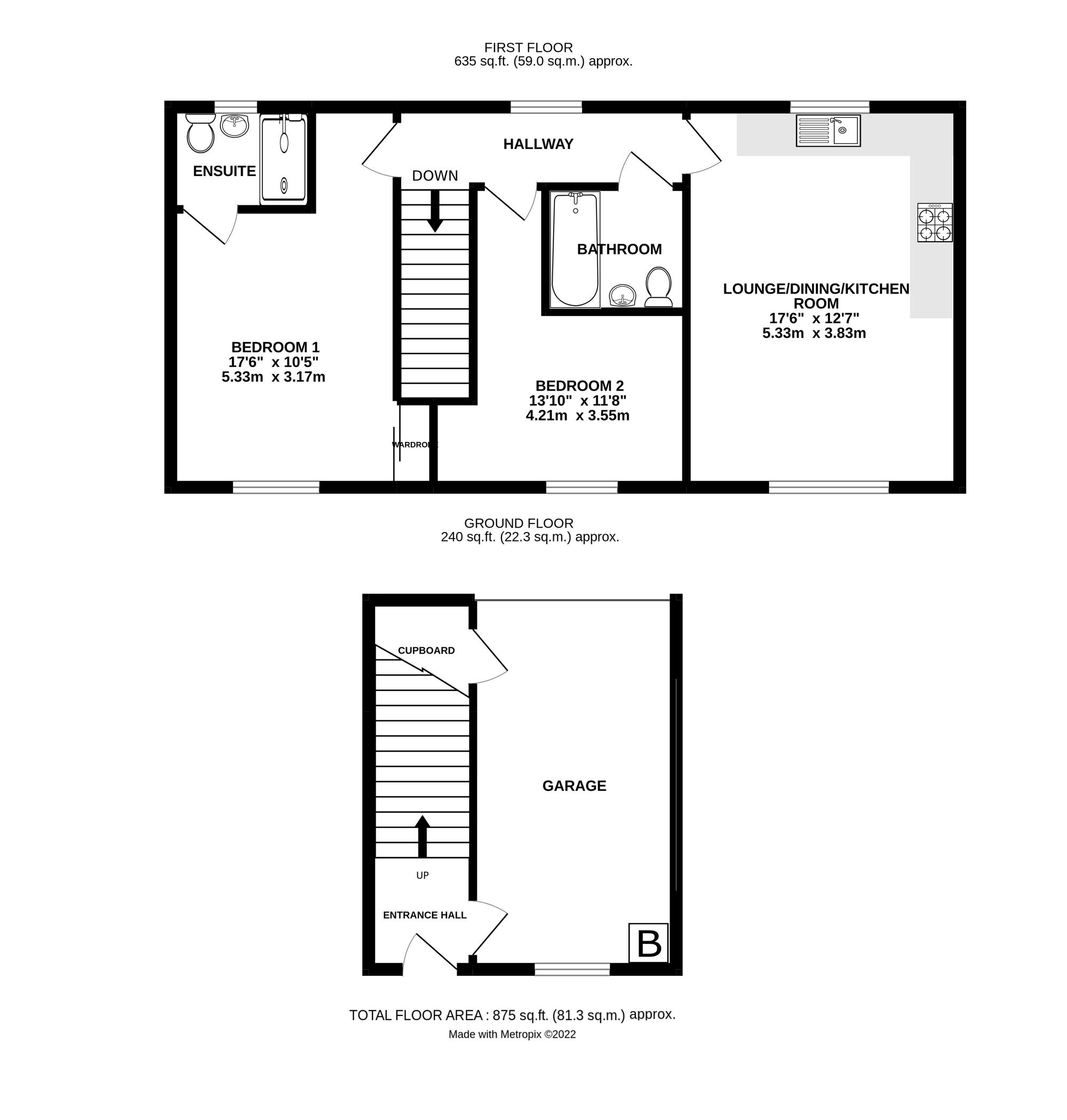 4 Walker Mead, Biggleswade floorplan