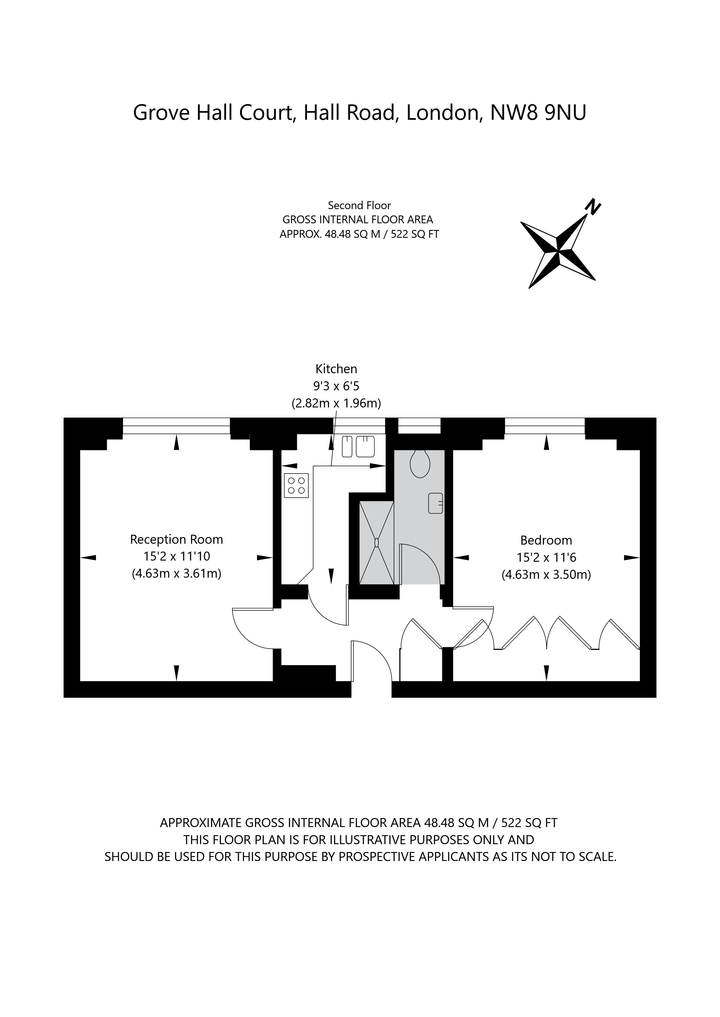 167, Grove Hall Court, London floorplan