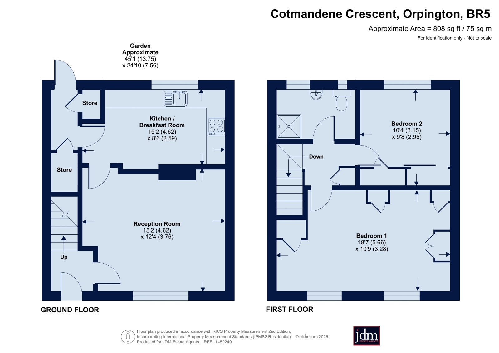 22, Cotmandene Crescent, Orpington floorplan