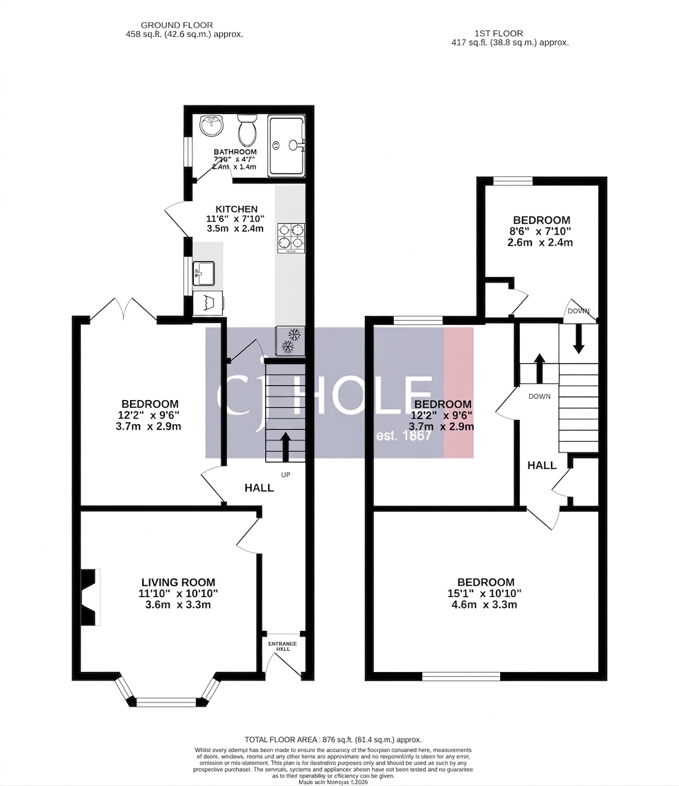 15, Colston Road, Bristol floorplan