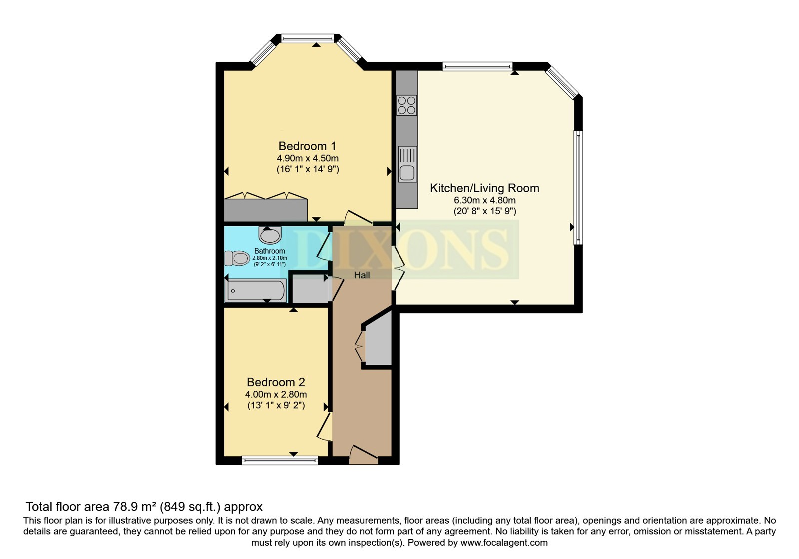 Flat 1, Newton Chambers, 43, Cannon Street, West Midlands floorplan