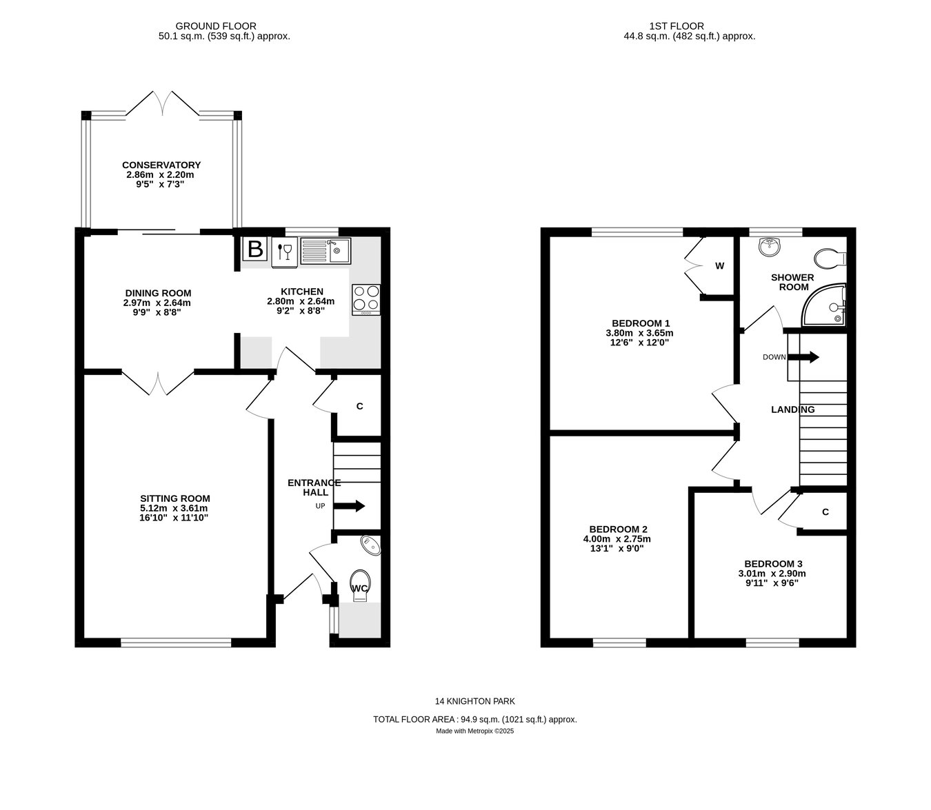 14, Knighton Park, Barton on Sea floorplan