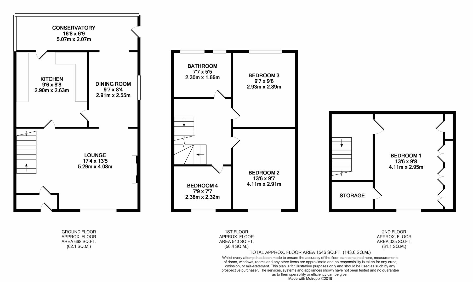 4 Bedrooms Town house for sale in Westerham Road, Sittingbourne ME10