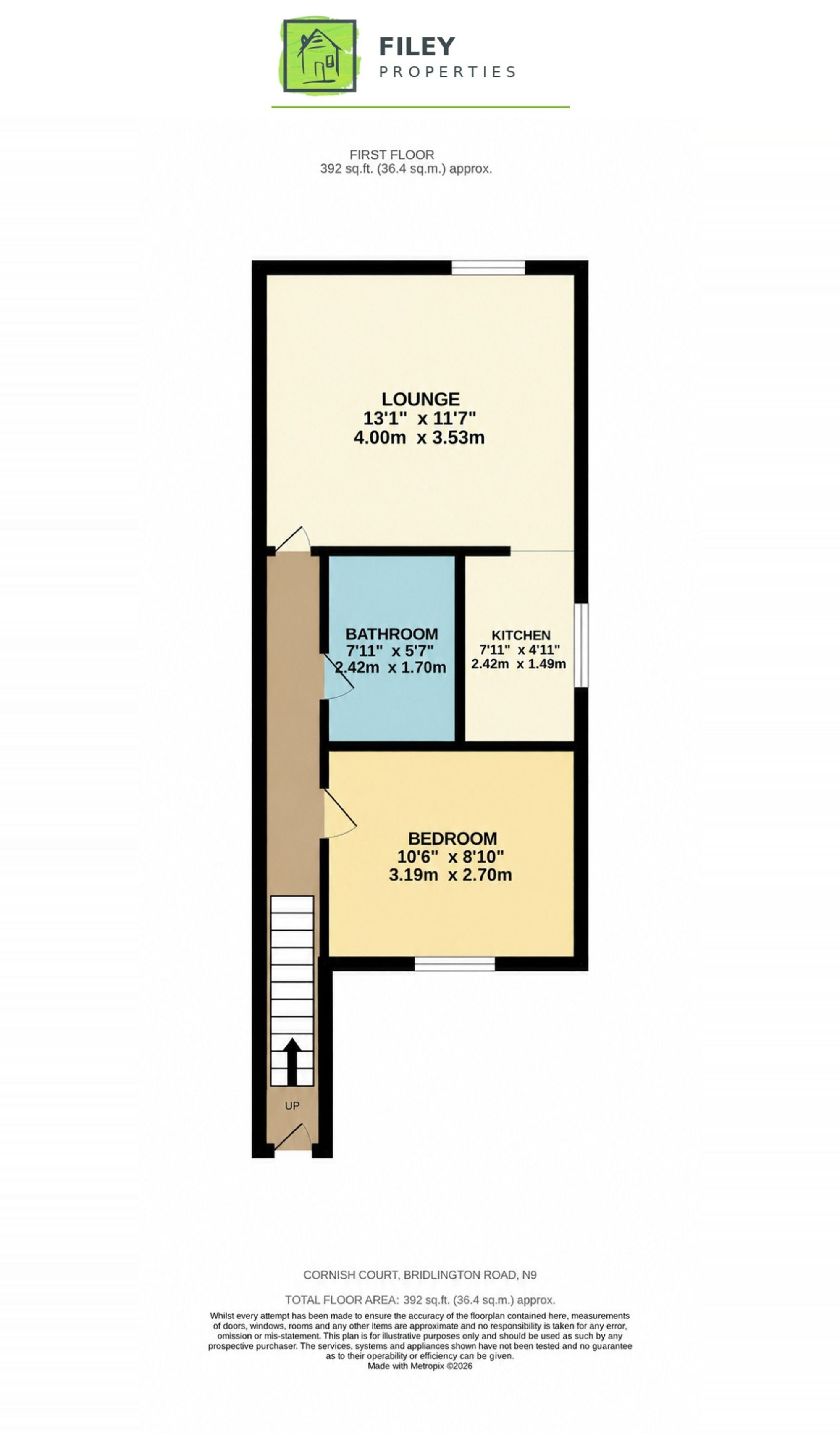 Flat 10, Cornish Court, London floorplan