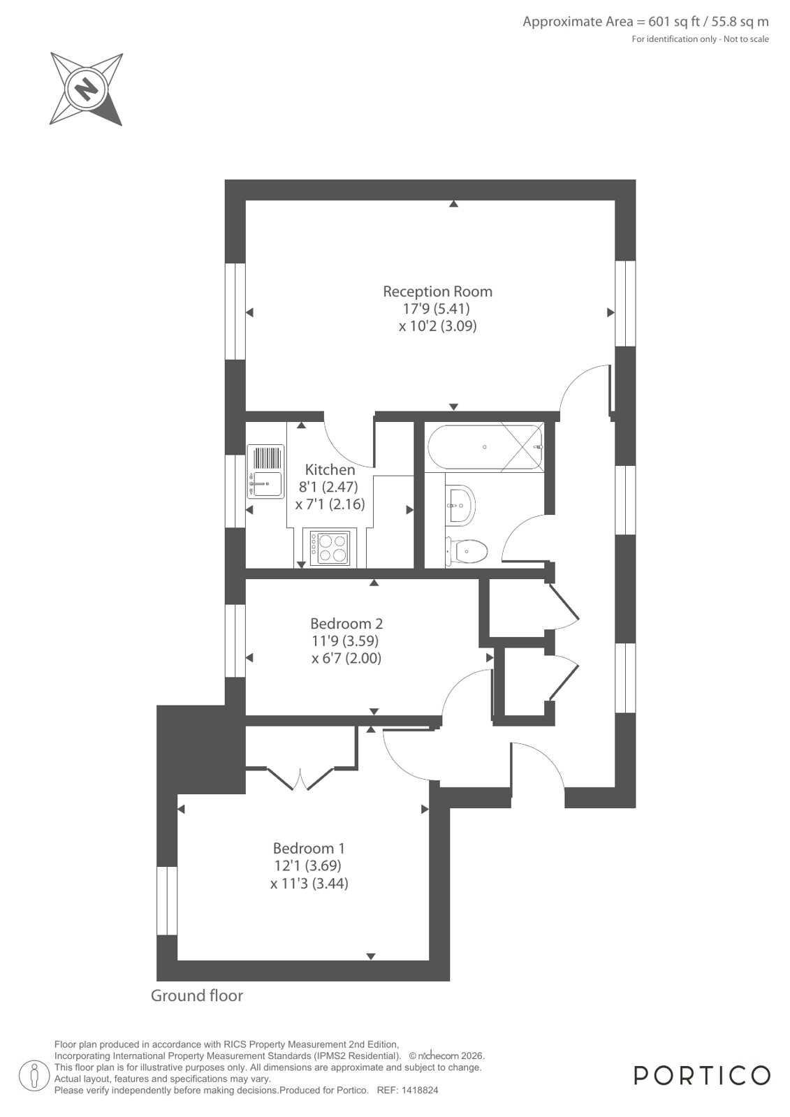 Flat 33, Cassis Court,, Chigwell Lane, Essex floorplan