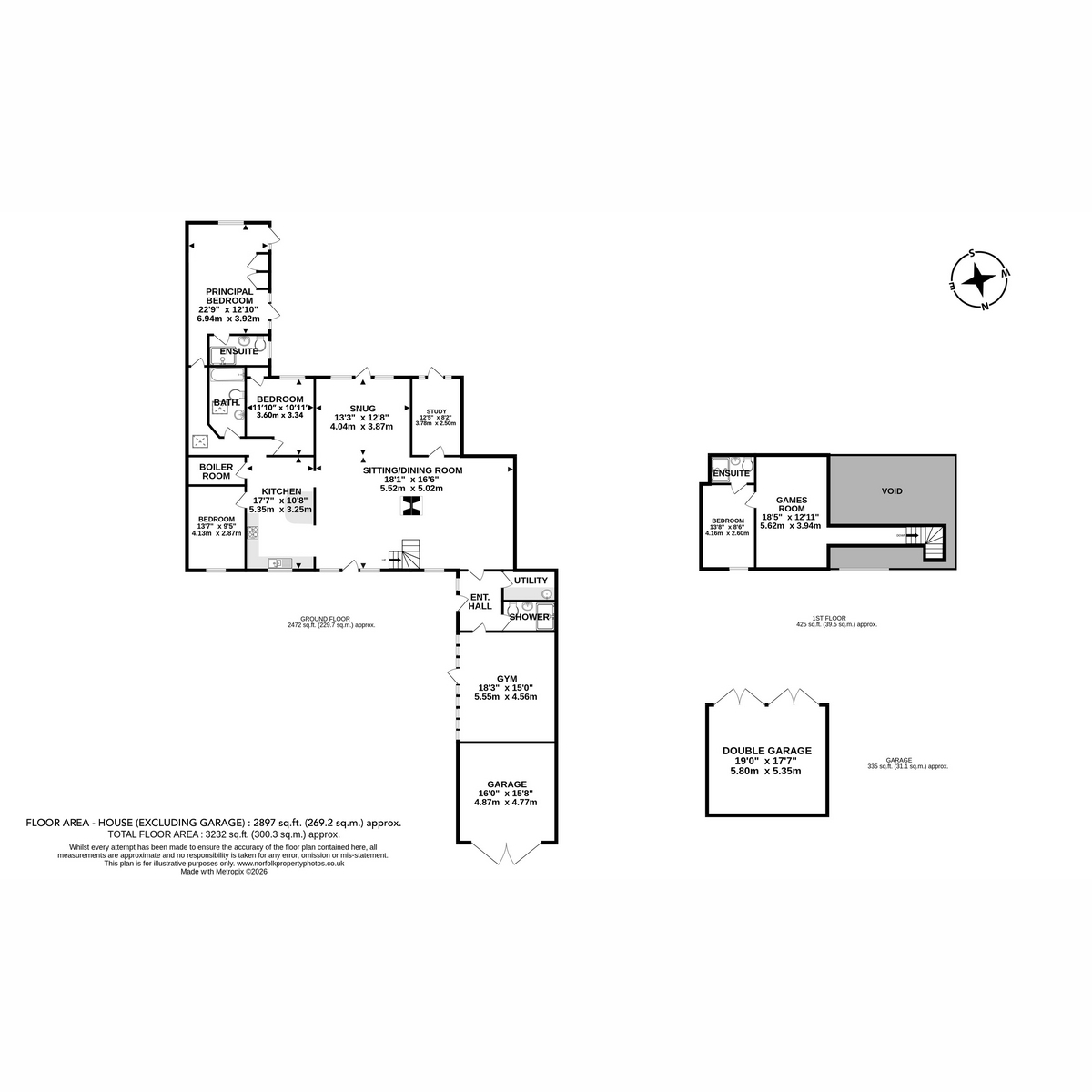 Low Common, Wymondham floorplan