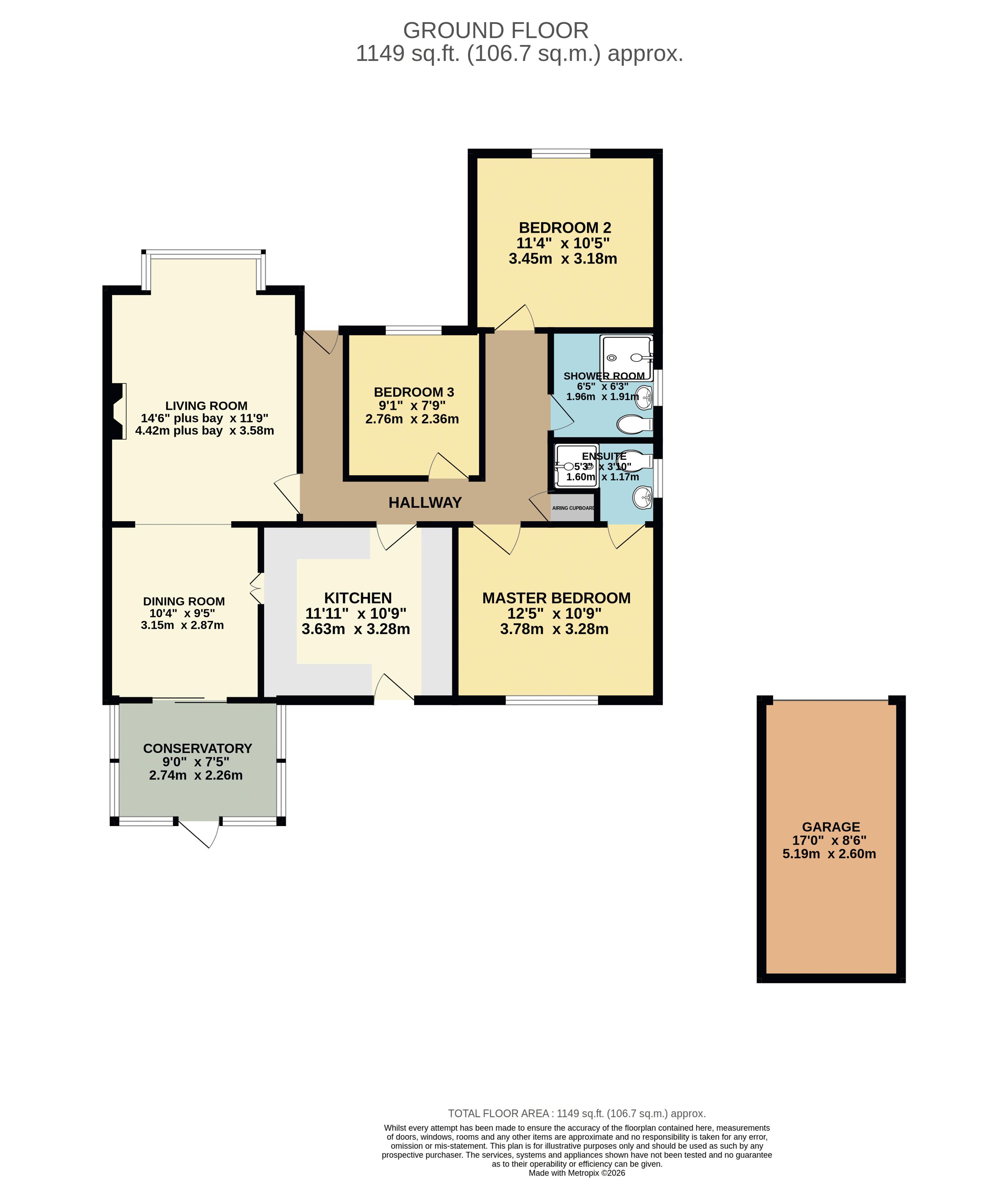 26, Lady Meers Road, Lincoln floorplan