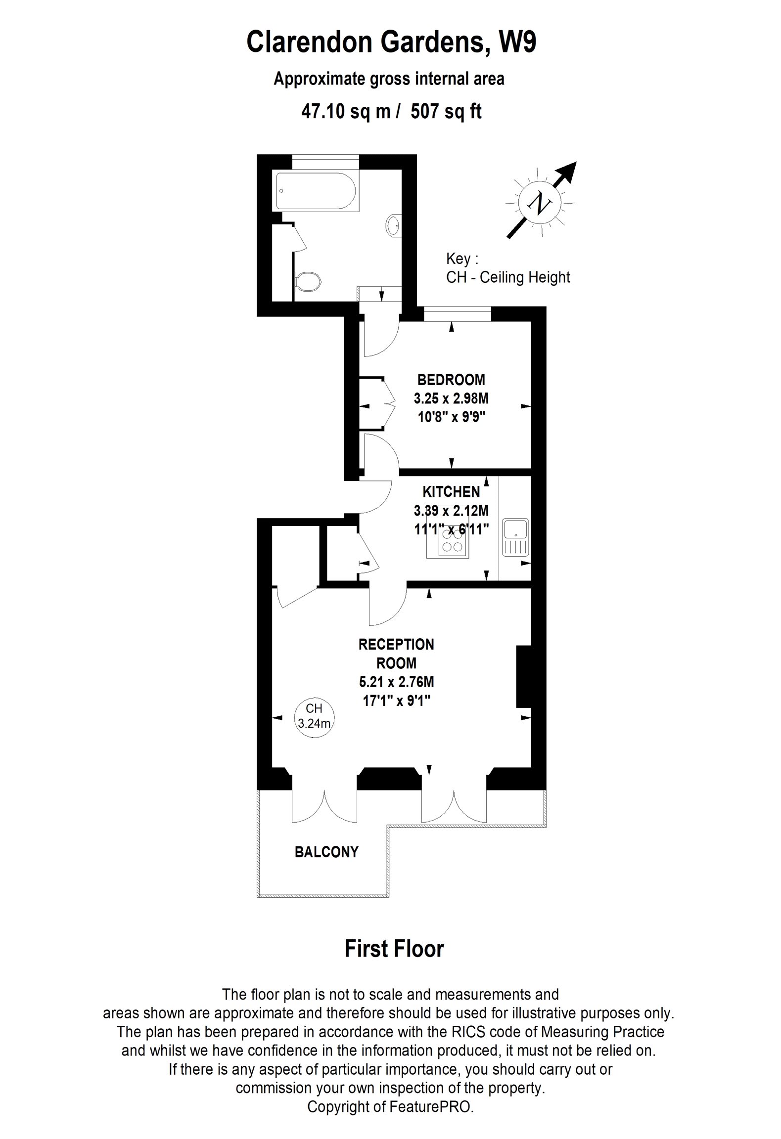 1 Bedrooms Flat for sale in Clarendon Gardens, London W9