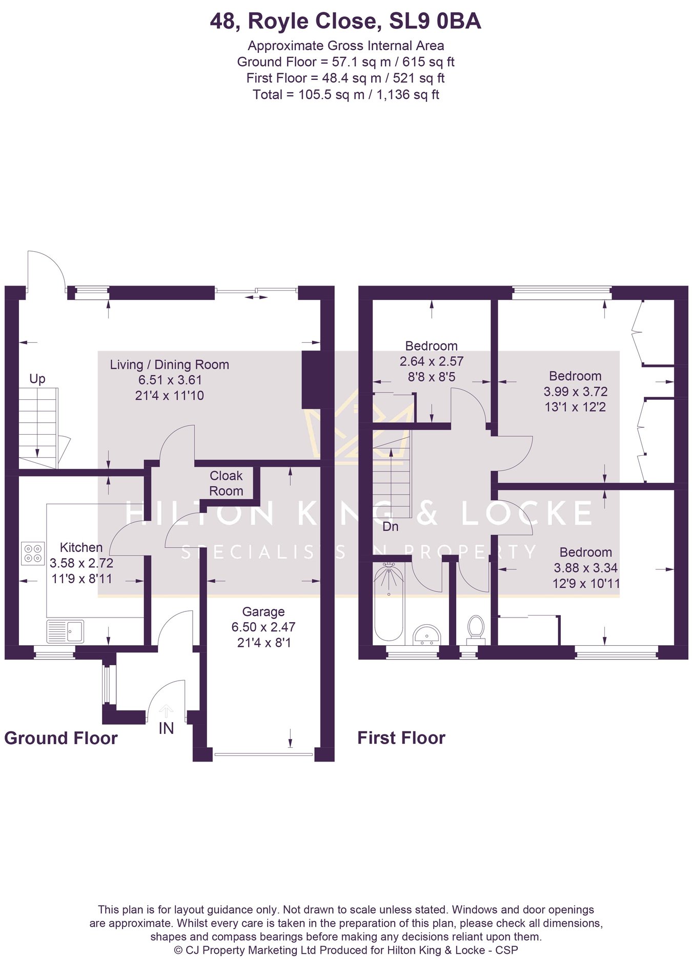48, Royle Close, Chalfont St. Peter floorplan