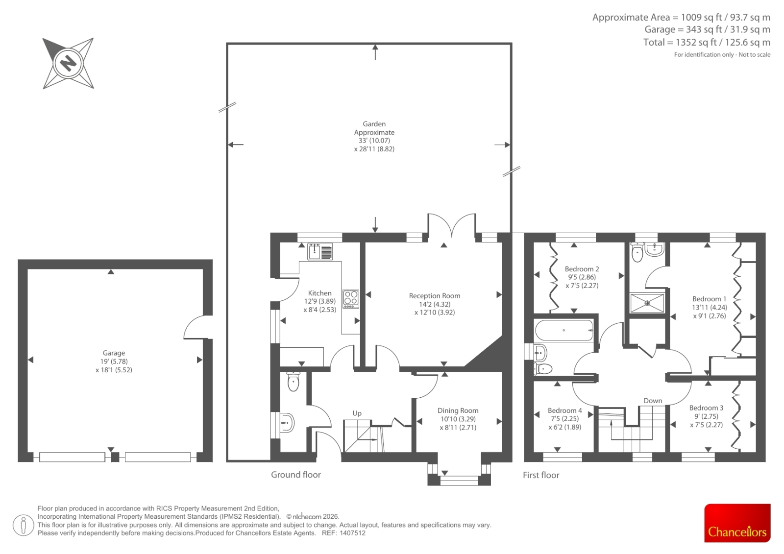2, Magdalen Place, Carterton floorplan