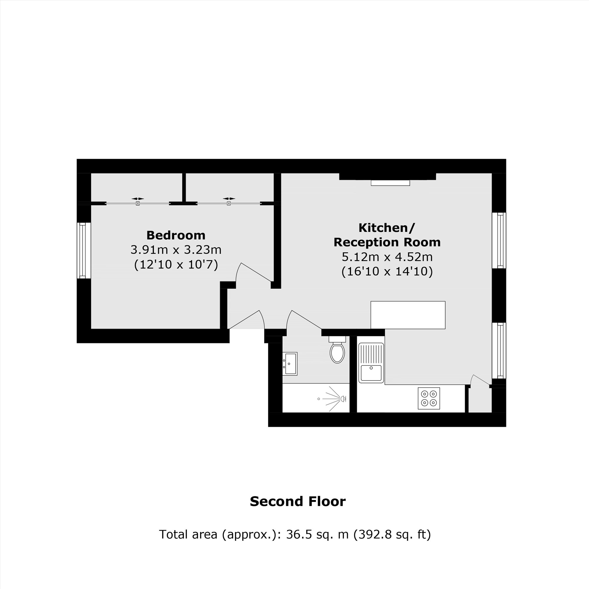 Second Floor Flat, 7, Oakley Street, London floorplan
