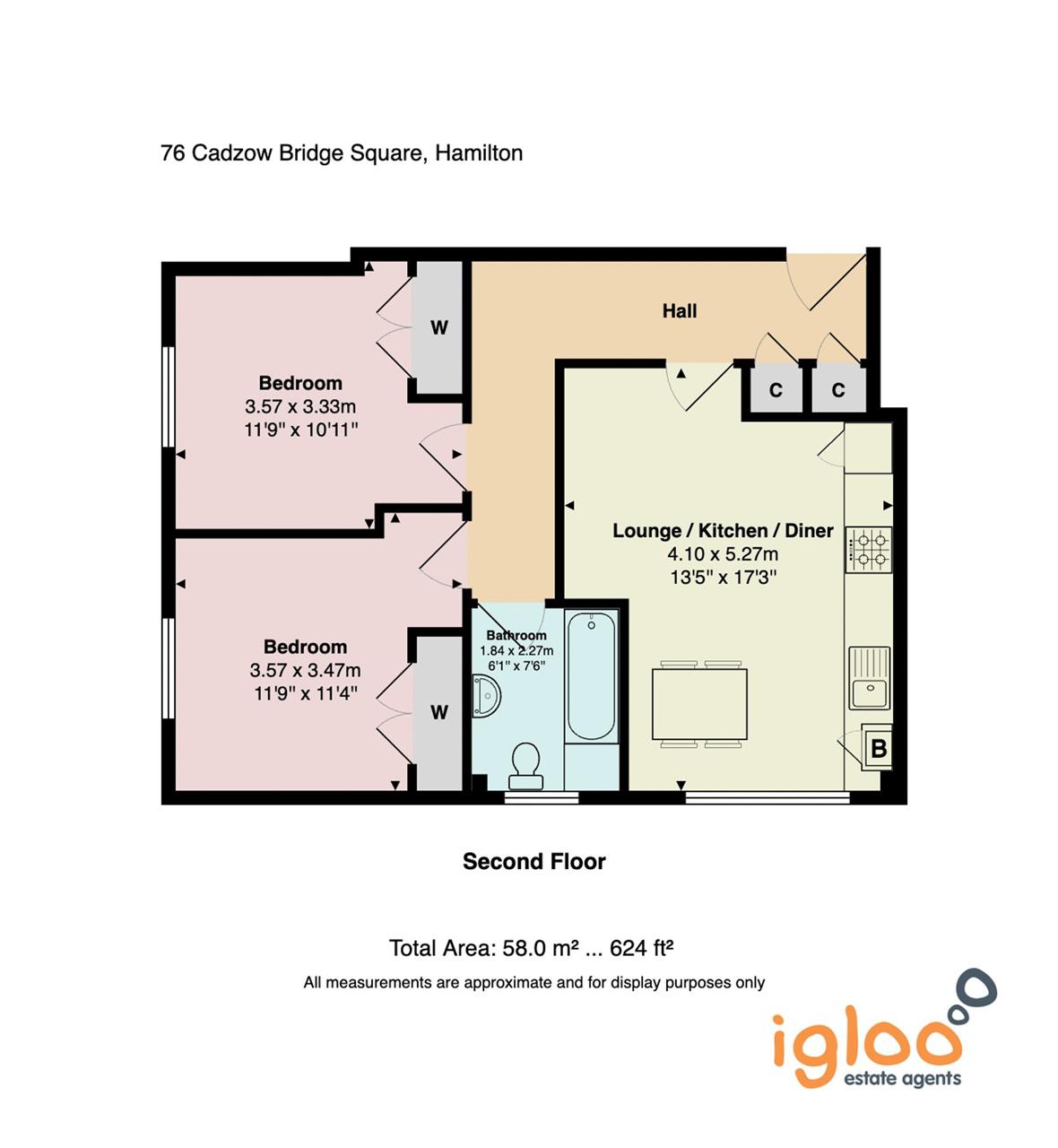 76, Cadzow Bridge Square, Hamilton floorplan