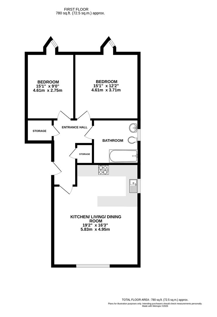 13, Franks Close, Burgess Hill floorplan