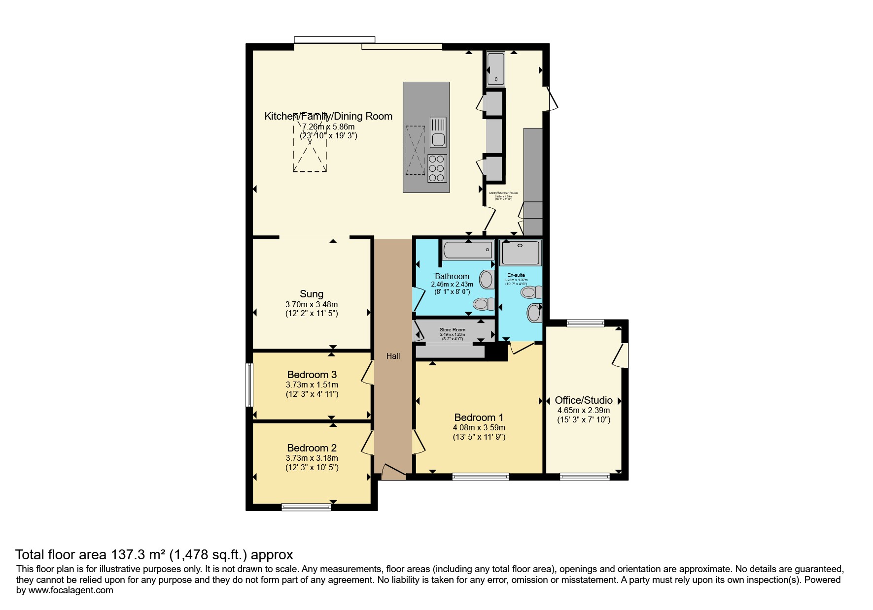 36, Rusper Road, Horsham floorplan