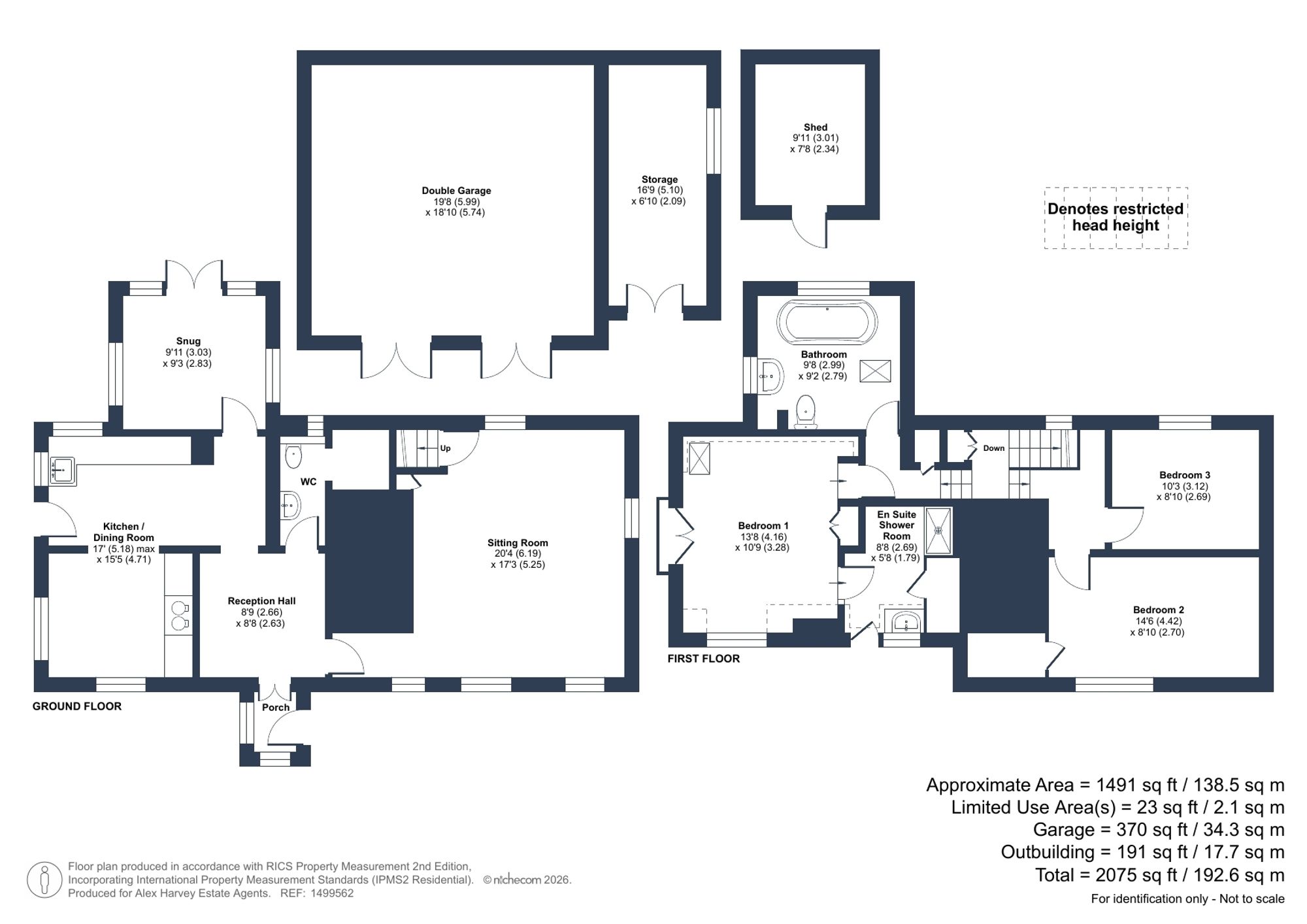 Yeomans Cottage Green Lane, Cranleigh floorplan