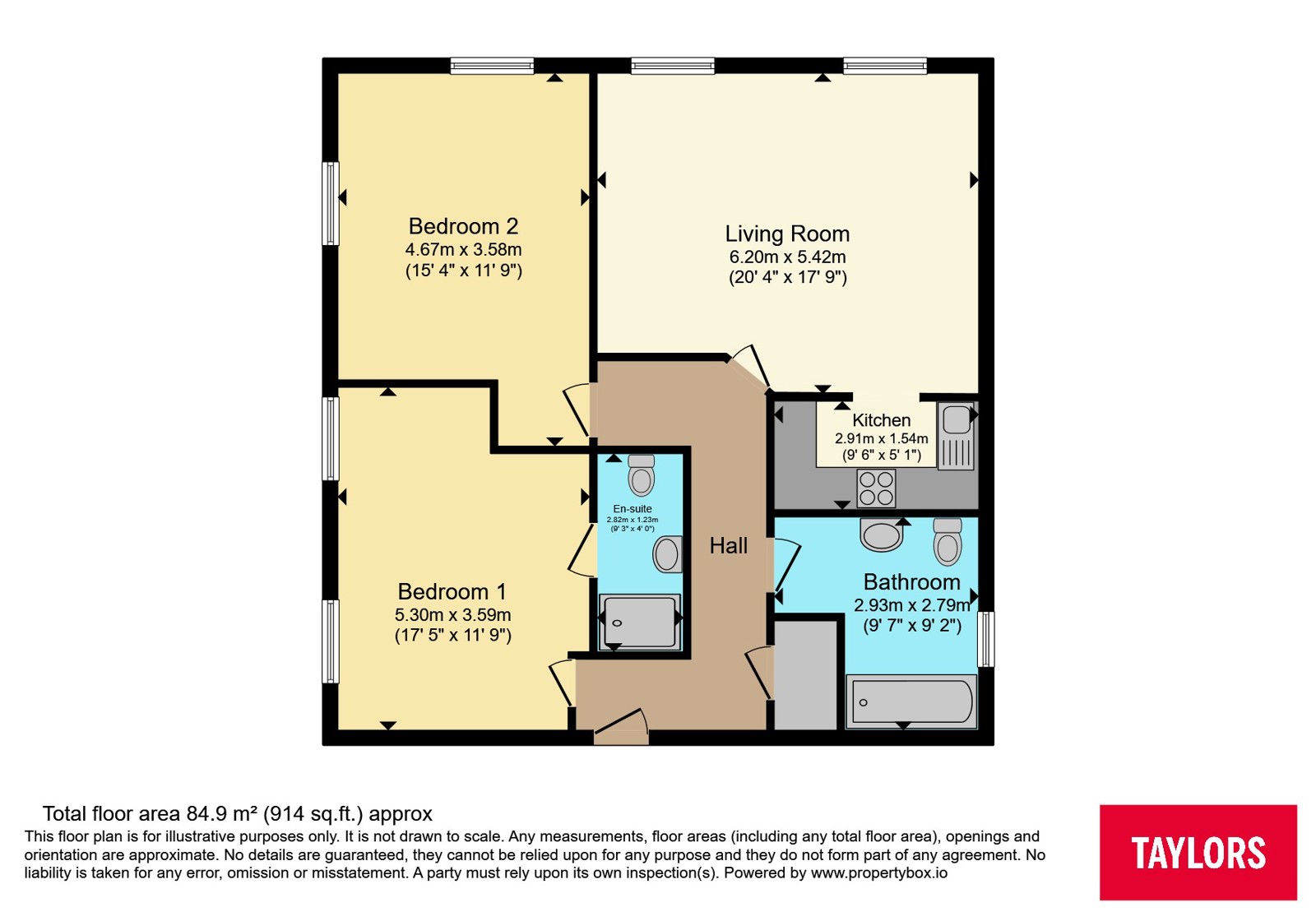 80, Clickers Drive, Northampton floorplan