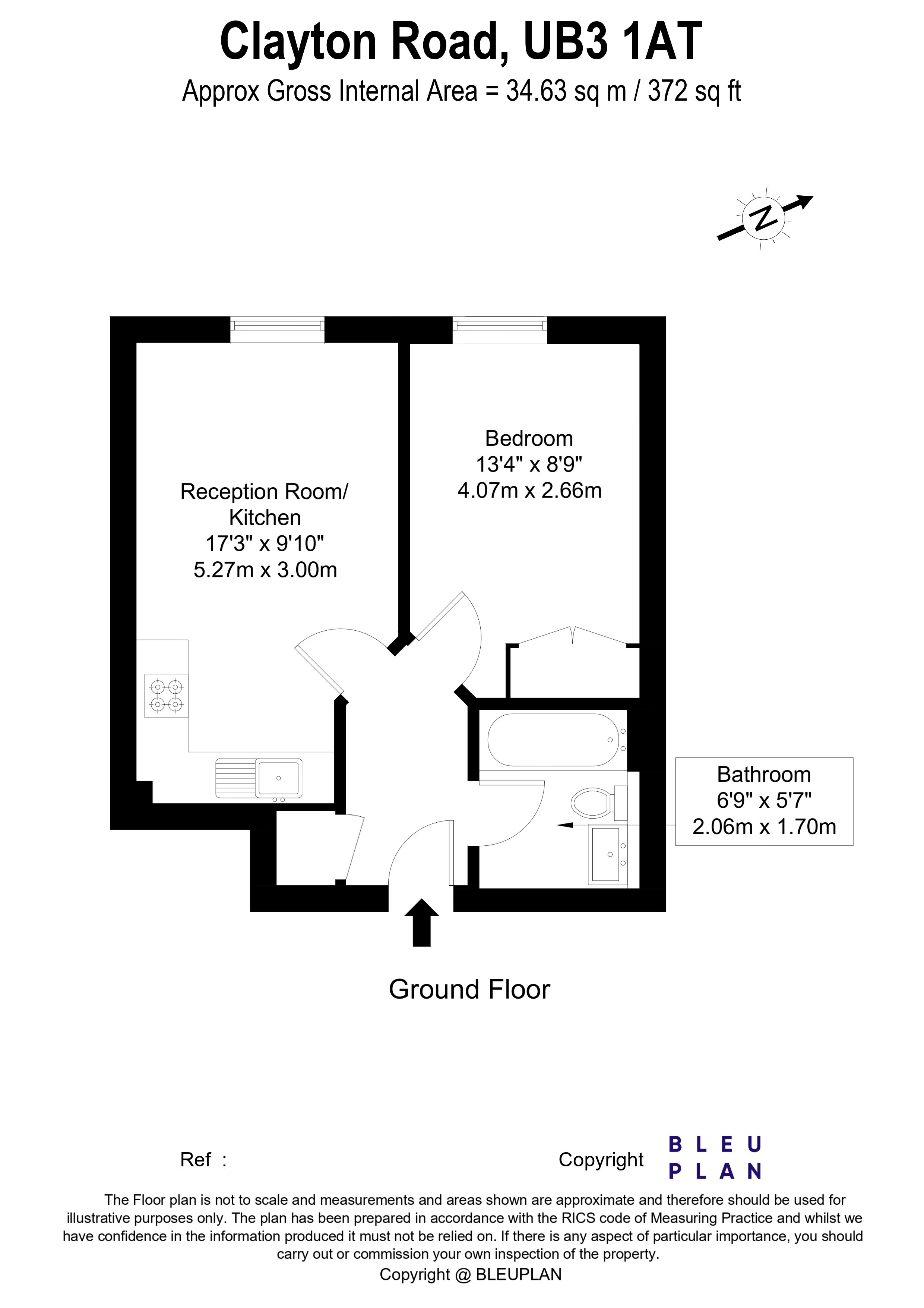 Clayton Road, Hayes floorplan