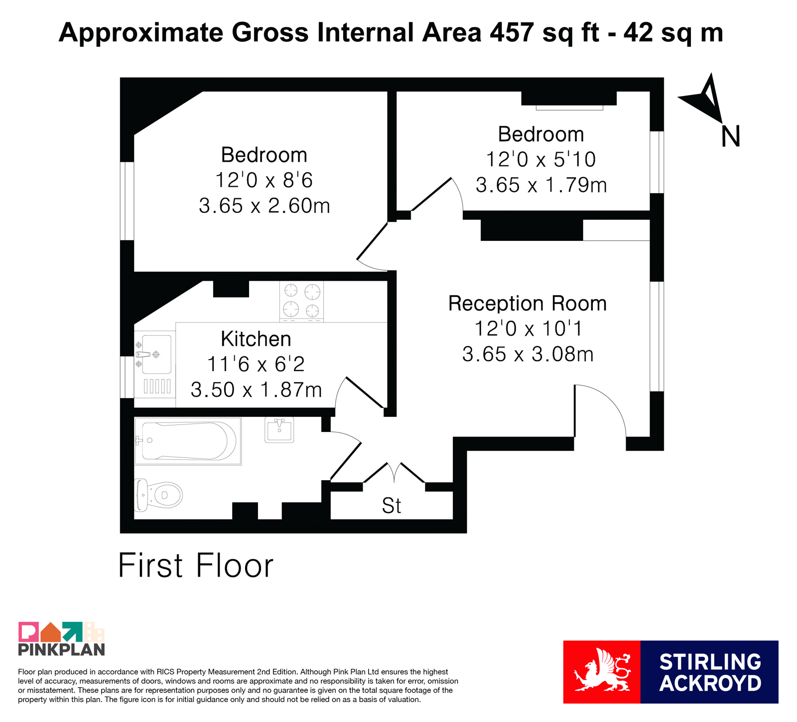 Flat 9, Victoria Chambers,, Mark Street, London floorplan