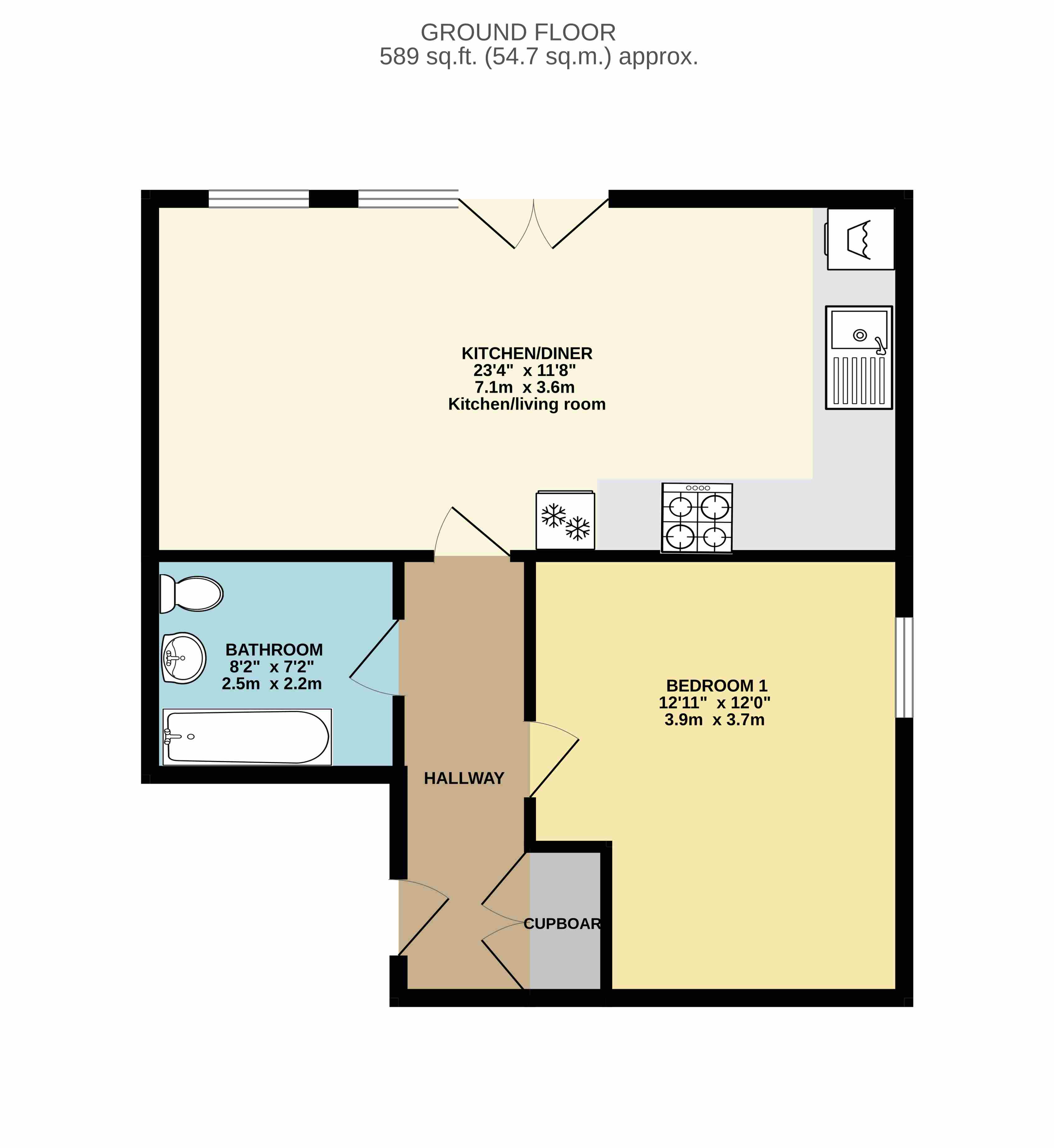 Flat 5 Church View, Spencer Road, Eastbourne floorplan