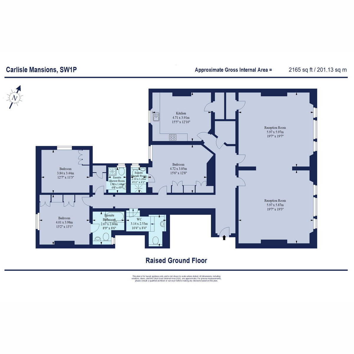 Flat Flat 77, Carlisle Mansions, Carlisle Place, London floorplan