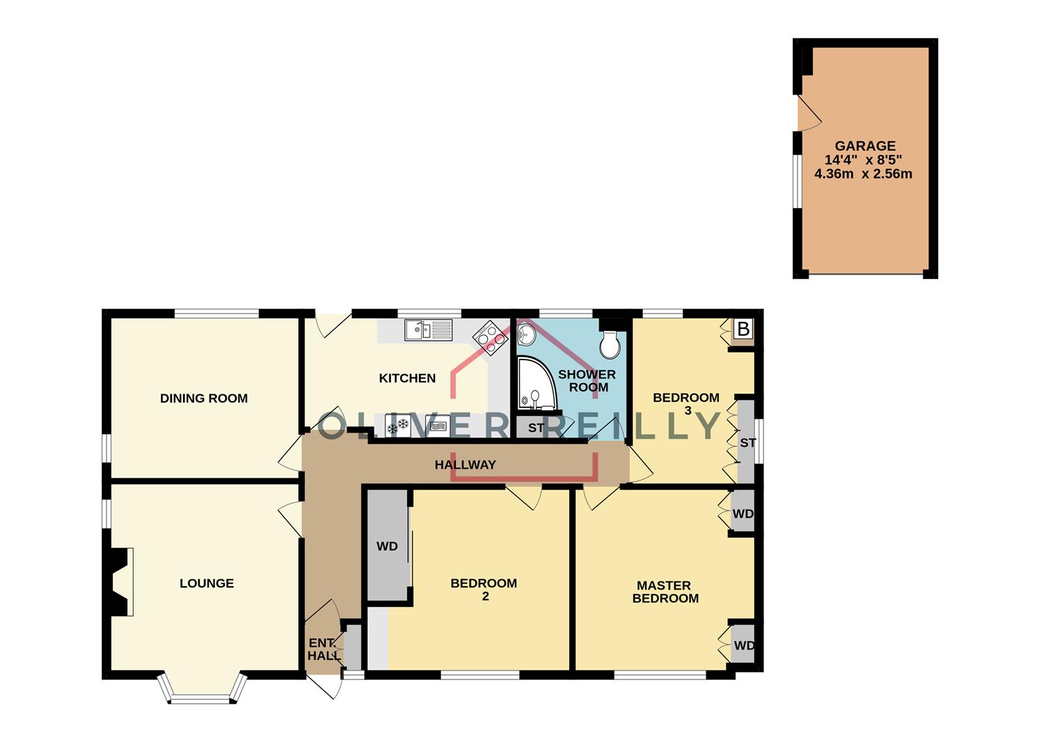 Cartref, 35, Station Road, Newark floorplan