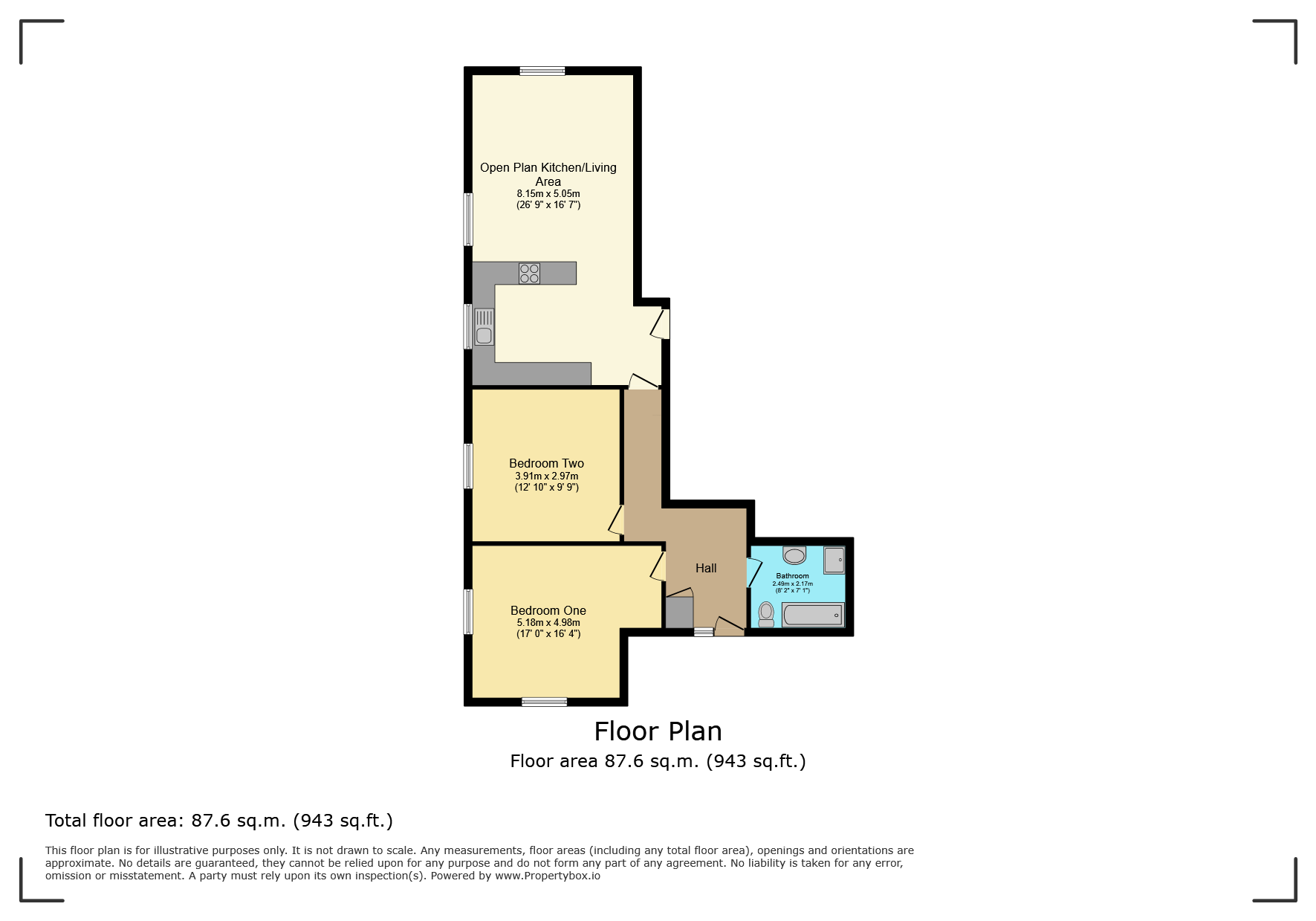 Flat 12, Ladbroke Hall,, Ladbroke, Warwickshire floorplan