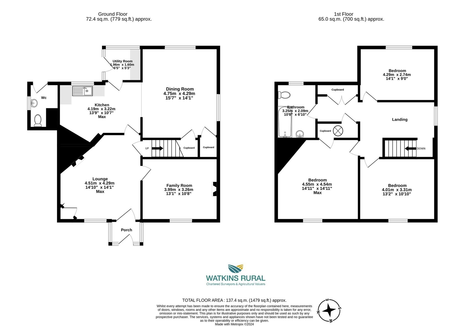 Bage Mill & The Cruck Barn, Hereford floorplan