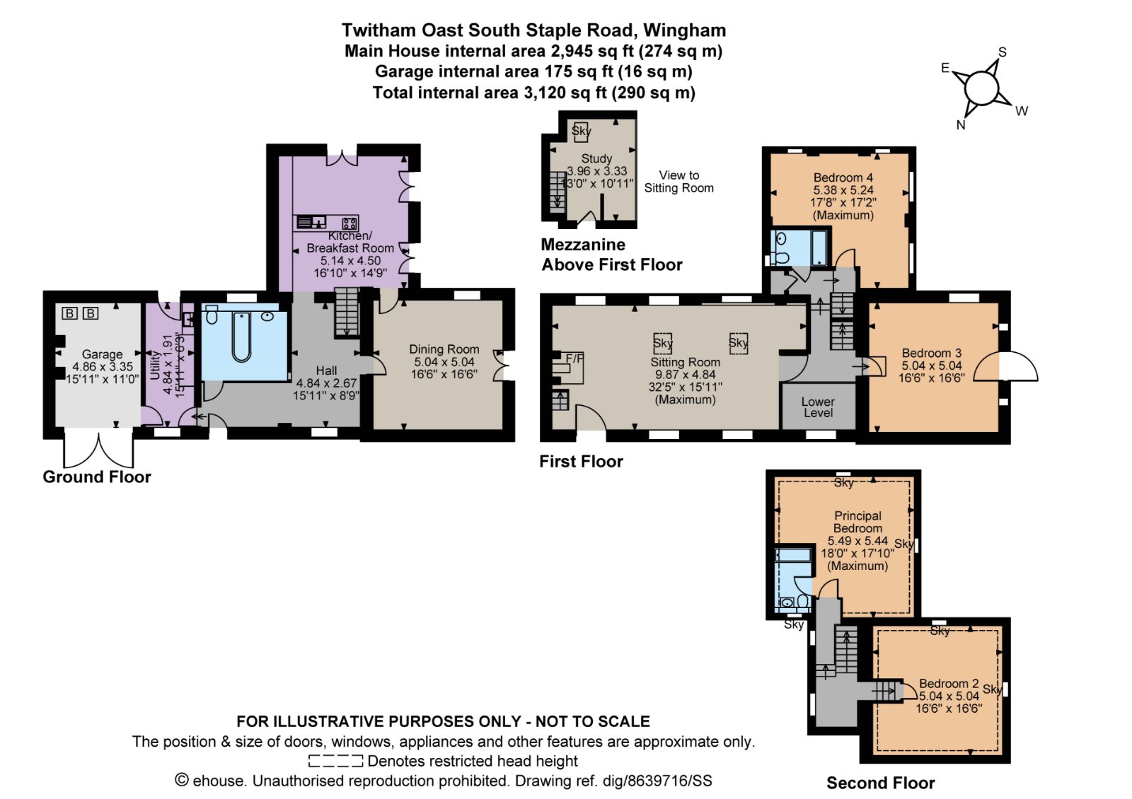 Twitham Oast South,, Staple Road, Kent floorplan