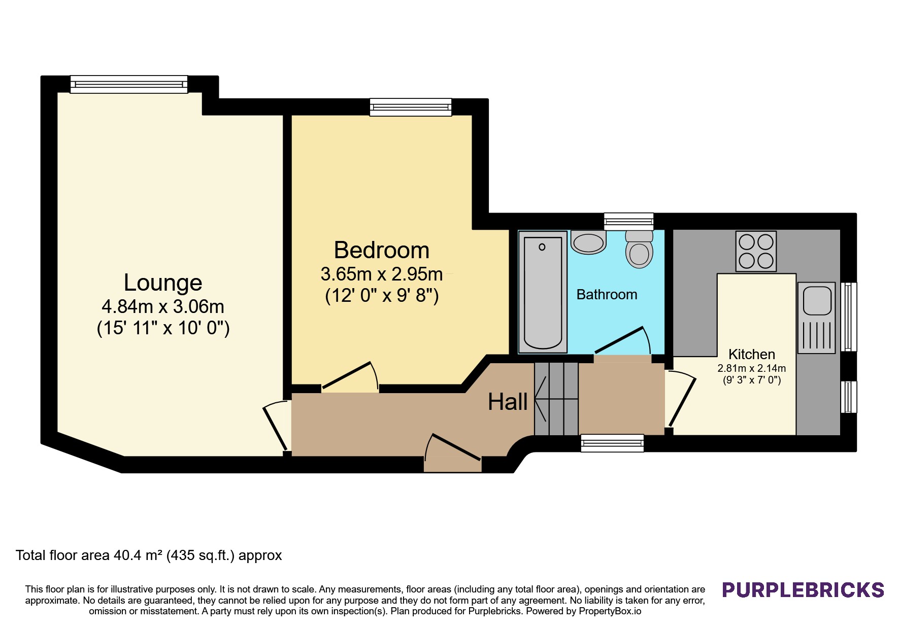 Flat 4, 15, Inverton Road, Honor Oak floorplan