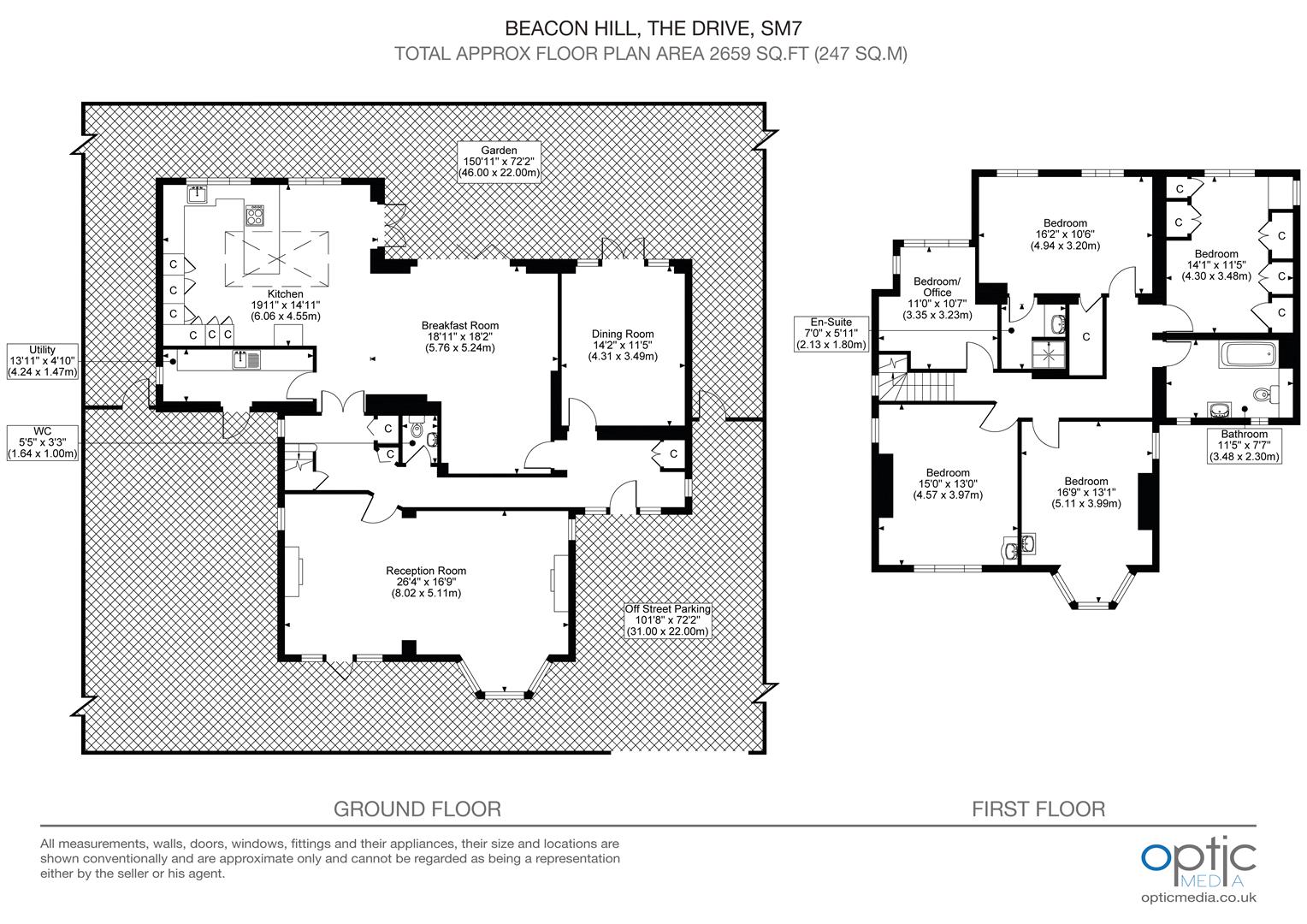 Beacon Hill, The Drive, Banstead floorplan