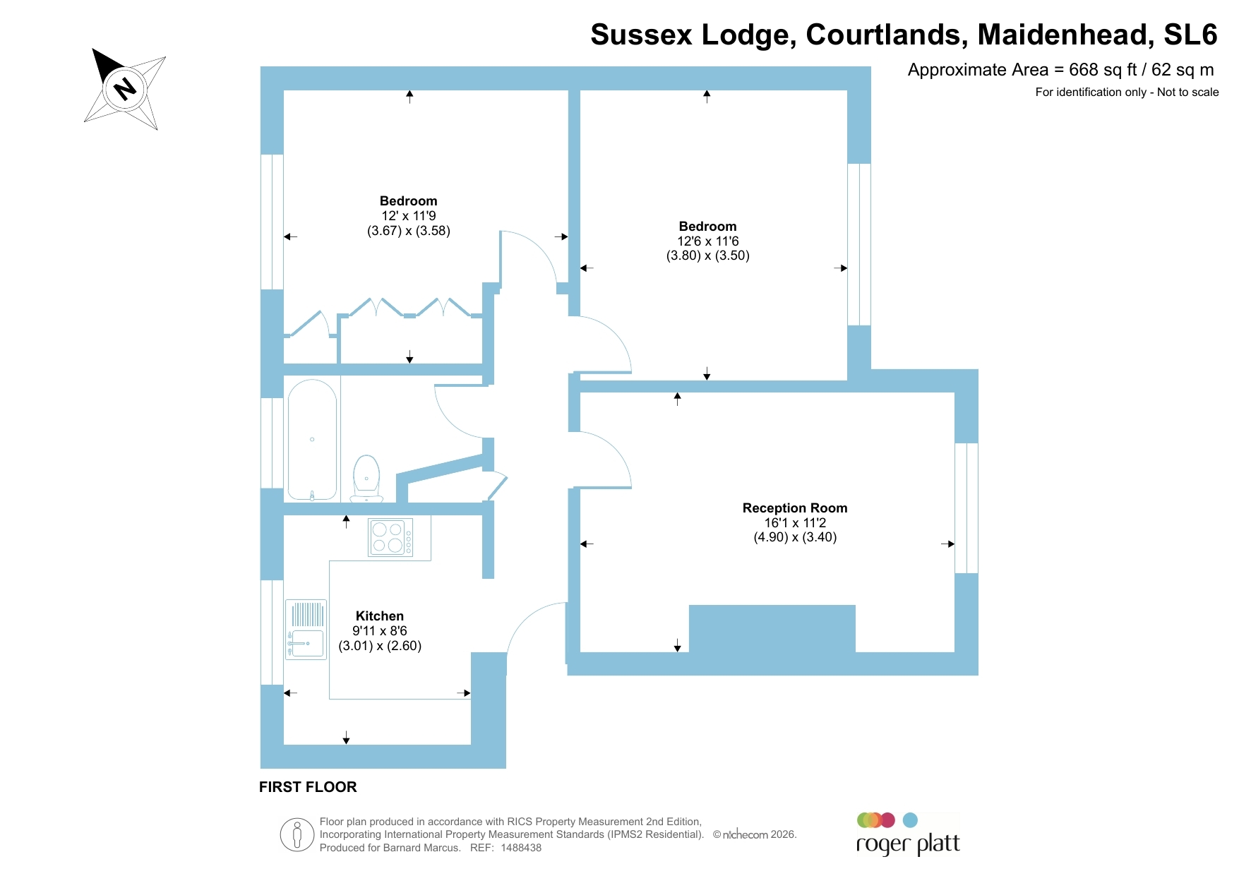 4, Sussex Lodge, Courtlands, Maidenhead floorplan