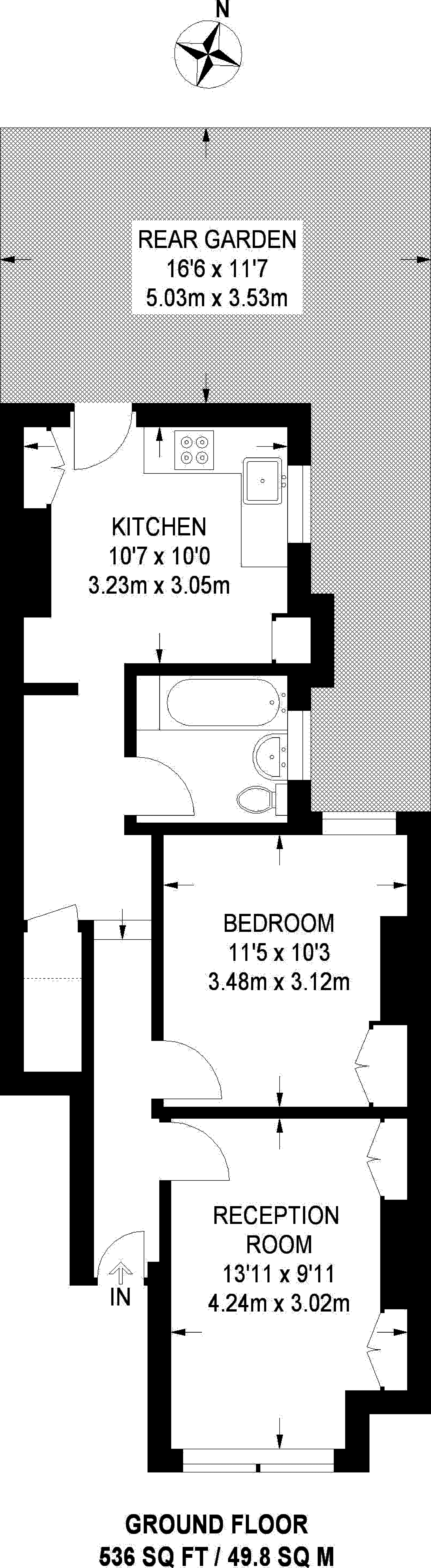 1 Bedrooms Flat to rent in Aliwal Road, Clapham Junction SW11