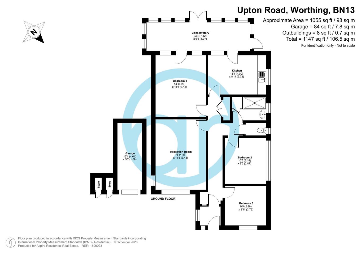 15, Upton Road, Worthing floorplan