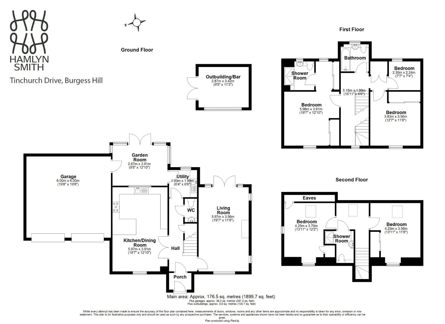 4, Tinchurch Drive, Burgess Hill floorplan