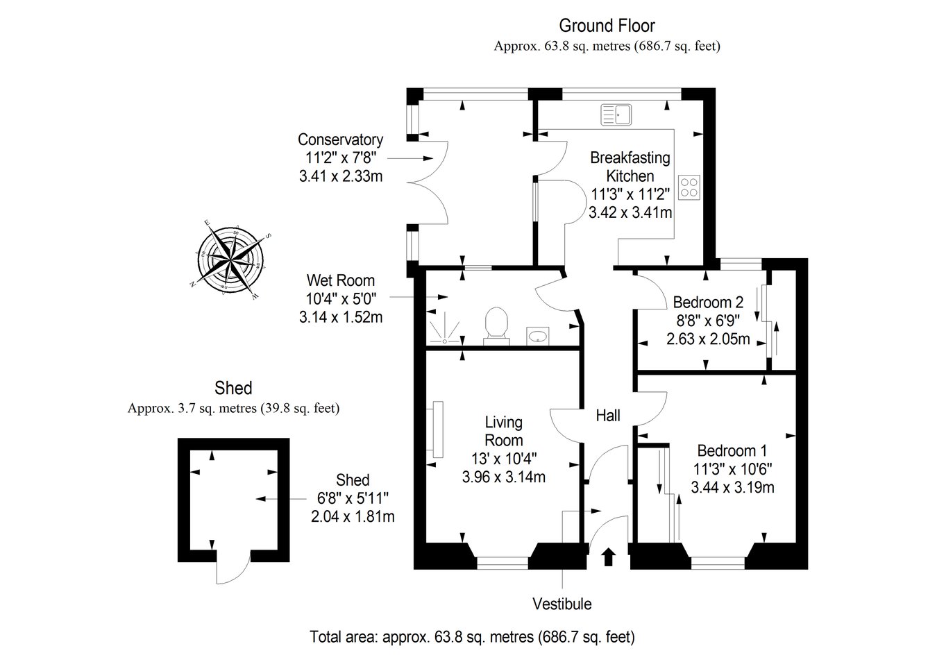 Rosetta Cottage, Union Park, Bonnyrigg floorplan