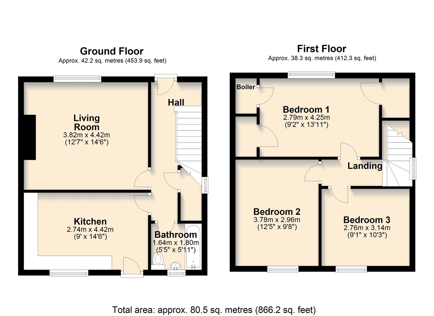 1, The Pleck, Bidford-On-Avon floorplan