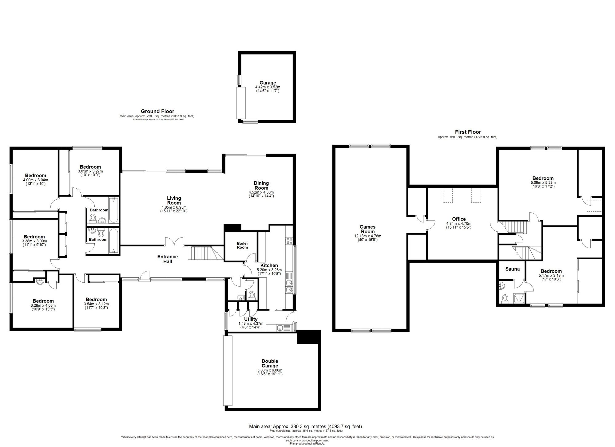 The Oaks Ryst Wood Road, Forest Row floorplan