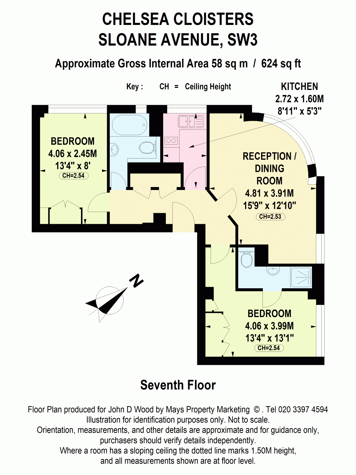 773, Chelsea Cloisters, London floorplan