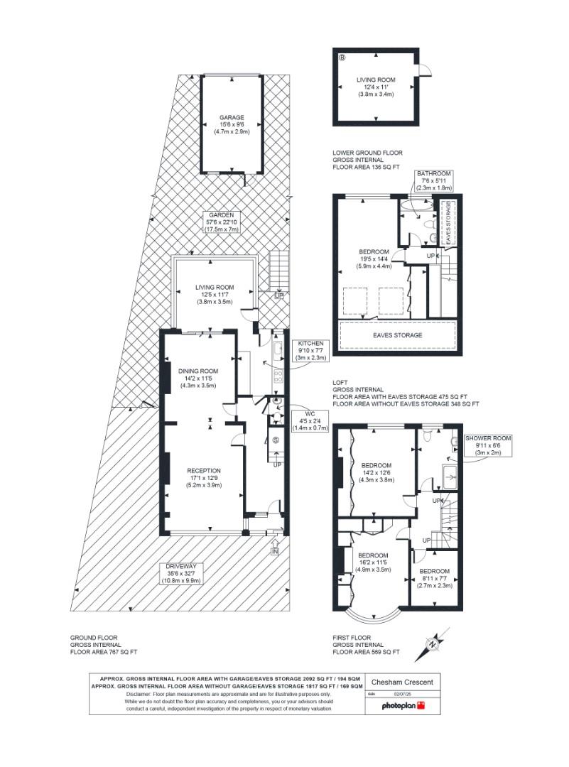 24, Chesham Crescent, London floorplan