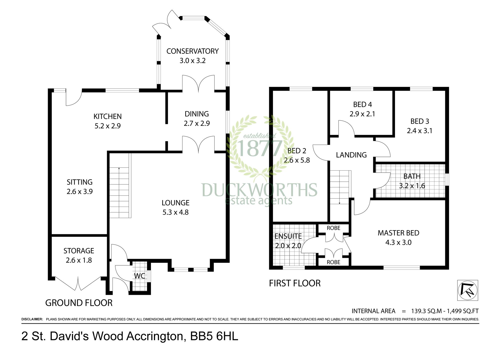 2 St. David's Wood, Accrington floorplan